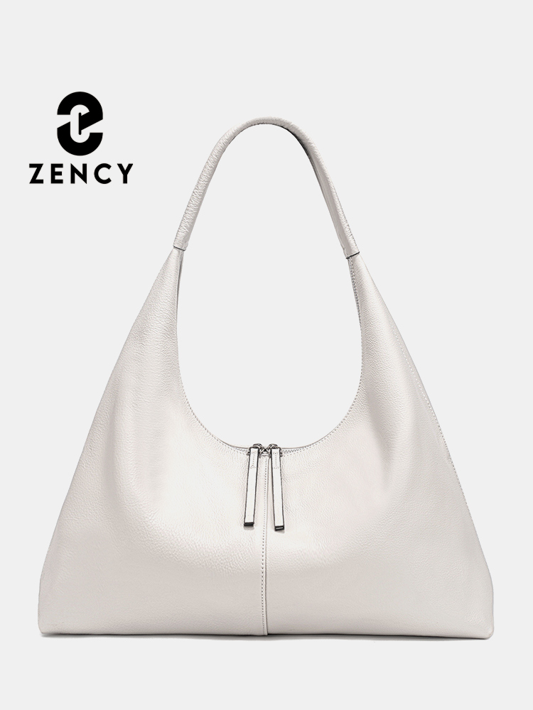 Leather Work Bag Women - 젠시 대용량 토트백 정품 가죽 호보백