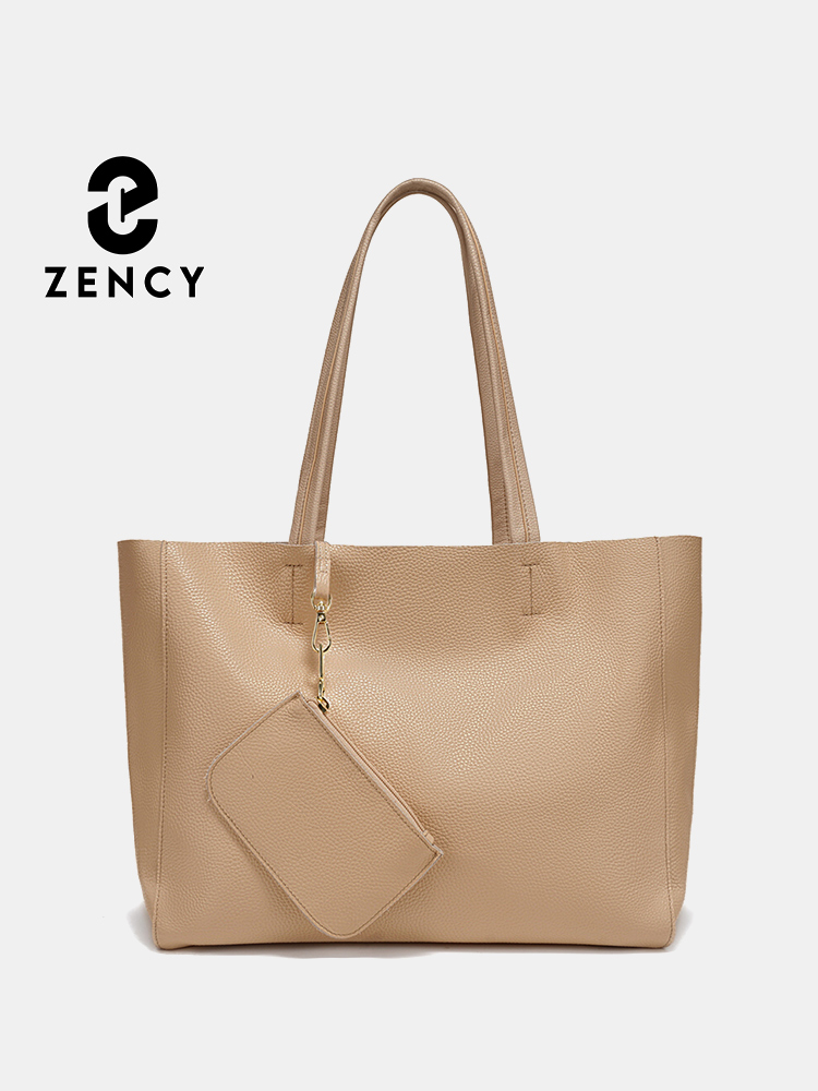 Leather Work Bag Women - Zency 정품 가죽 대형 토트 백