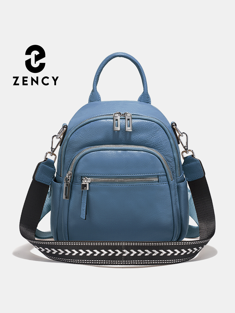 Leather Work Bag Women - Zency 정품 가죽 소형 배낭 배낭