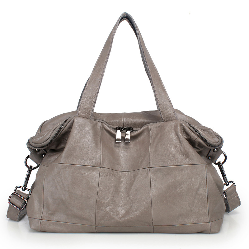 Leather Work Bag Women - 여성용 대용량 토트 백 진짜 가죽