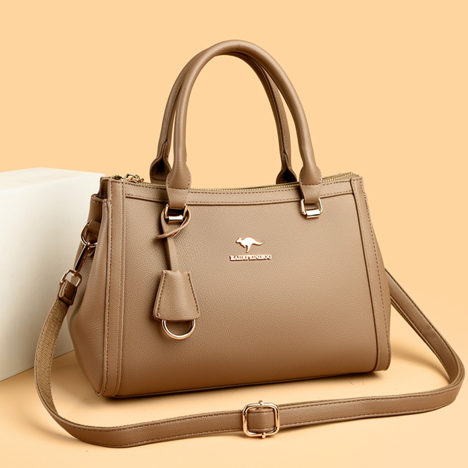 캥거루 브랜드 소프트 PU 가죽 숄더 크로스바디 토트백 - Leather Work Bag Women 리뷰 및 가격