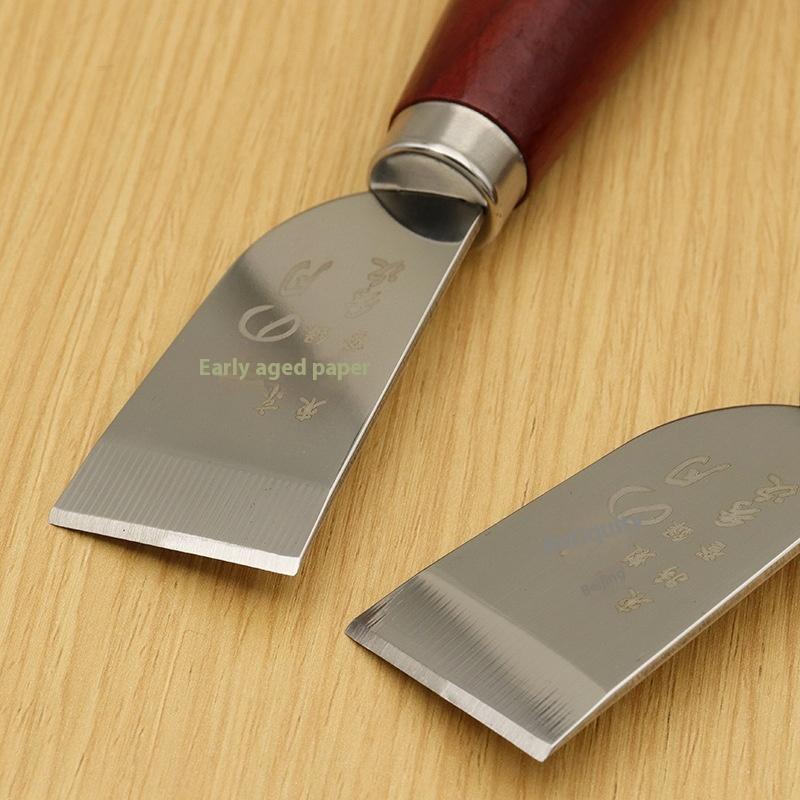 【신제품】가죽 스키빙 나이프 나무 손잡이가 있는 가죽  - Leatherwork Knife 리뷰 및 가격