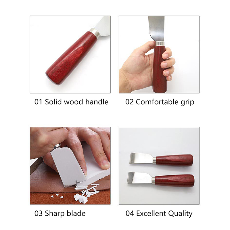 가죽 삽칼 DIY 가죽 공예 도구 가죽 작업용 나무 손 - Leatherwork Knife 리뷰 및 가격