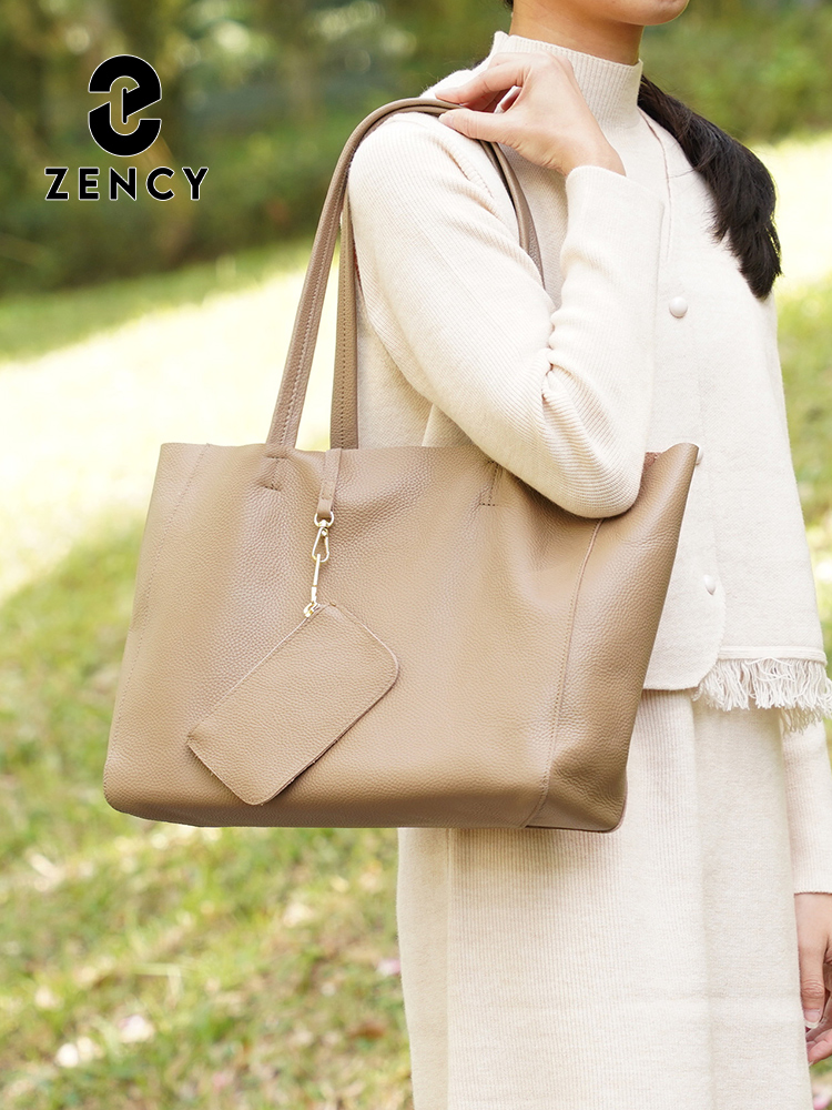 Zency 정품 가죽 대형 토트 백 비치 핸드백 럭셔리 - Leather Work Bag Women 리뷰 및 가격