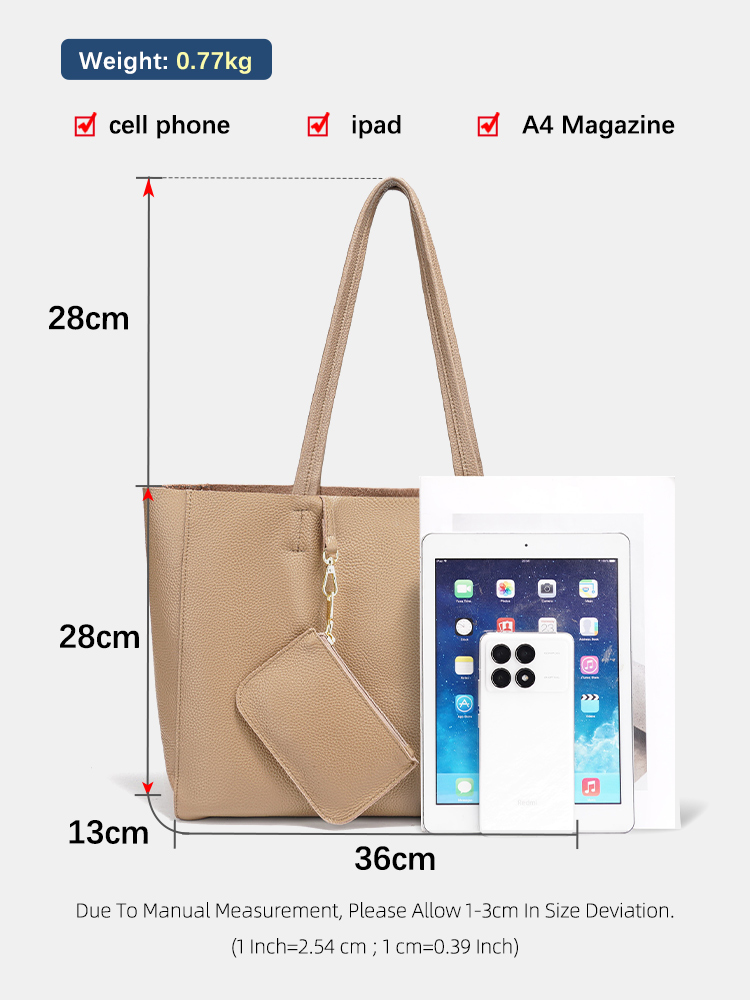 Zency 정품 가죽 대형 토트 백 비치 핸드백 럭셔리 - Leather Work Bag Women 리뷰 및 가격