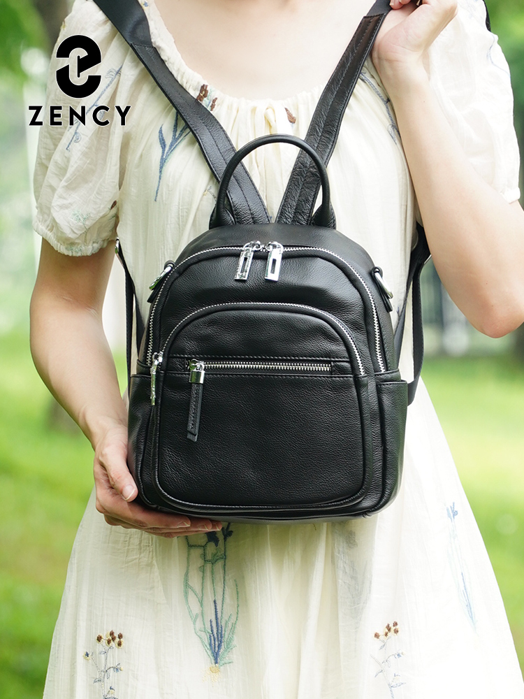 Zency 정품 가죽 소형 배낭 배낭 멀티 포켓 디자인 - Leather Work Bag Women 리뷰 및 가격