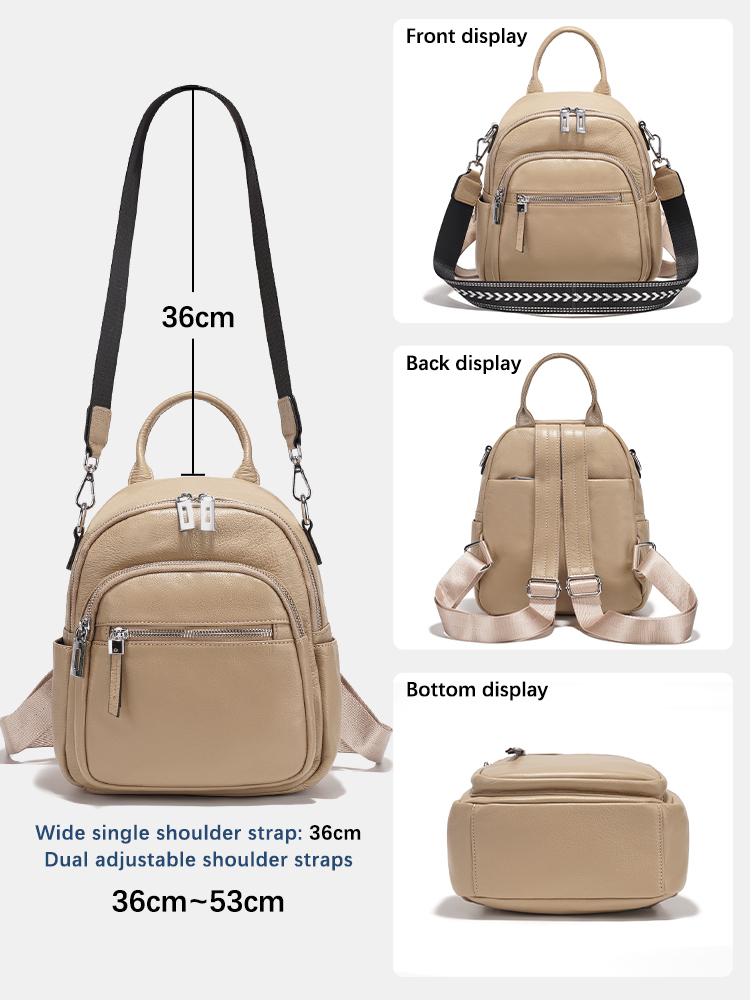 Zency 정품 가죽 소형 배낭 배낭 멀티 포켓 디자인 - Leather Work Bag Women 리뷰 및 가격