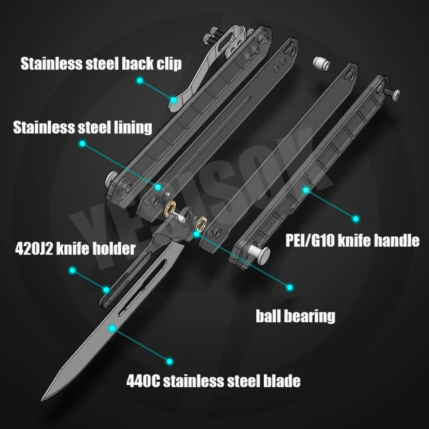 교체 가능한 블레이드가 있는 새로운 칼, G10 그립, - Leatherwork Knife 리뷰 및 가격