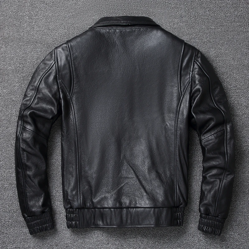 남성용 겨울 가죽 재킷, 클래식 A2 소가죽 코트, 정 - Leather Work Jacket 리뷰 및 가격