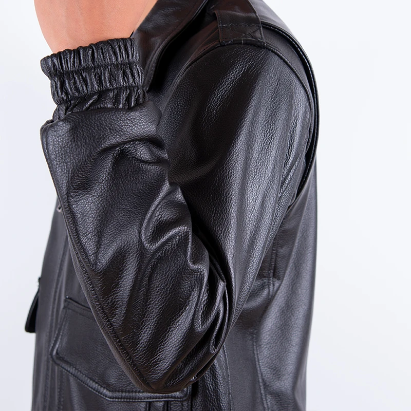 남성용 겨울 가죽 재킷, 클래식 A2 소가죽 코트, 정 - Leather Work Jacket 리뷰 및 가격